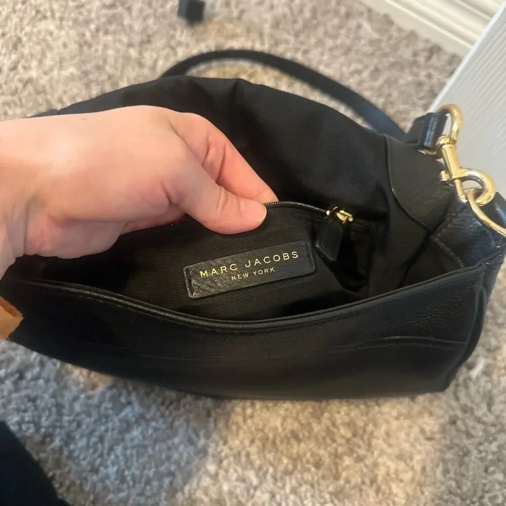 Marc Jacobs Empire City Black Leather Crossbody Bag